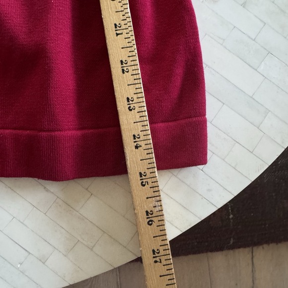 NWT $99 Coldwater Creek Red Silk Beaded Velvet Cardigan Sweater Sz S Holiday - Picture 8 of 9